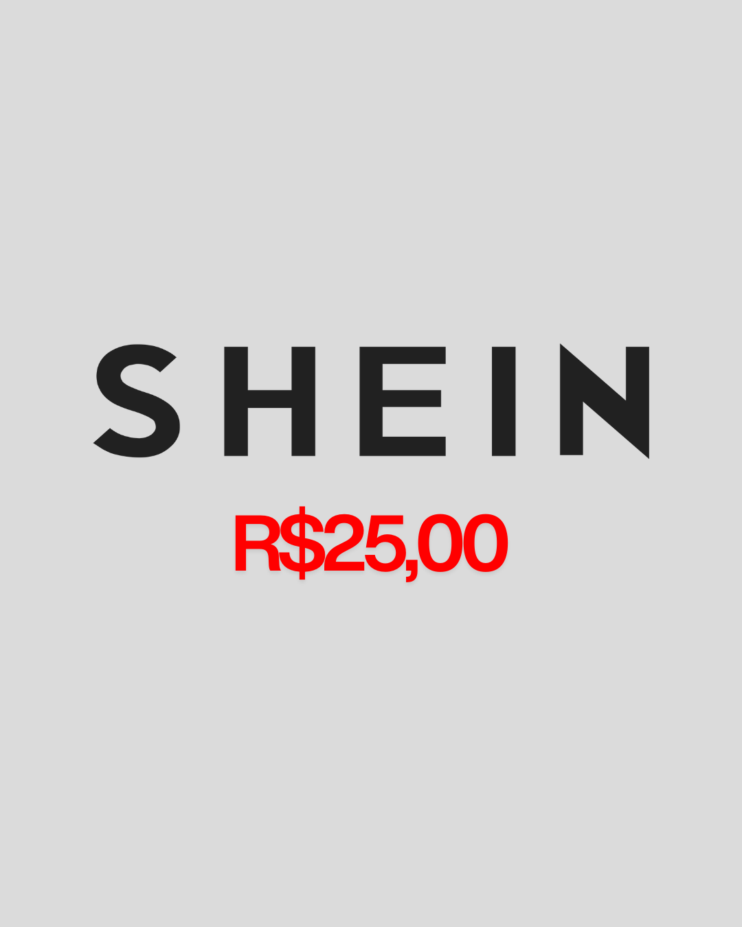 VALE PRESENTE R$25,00